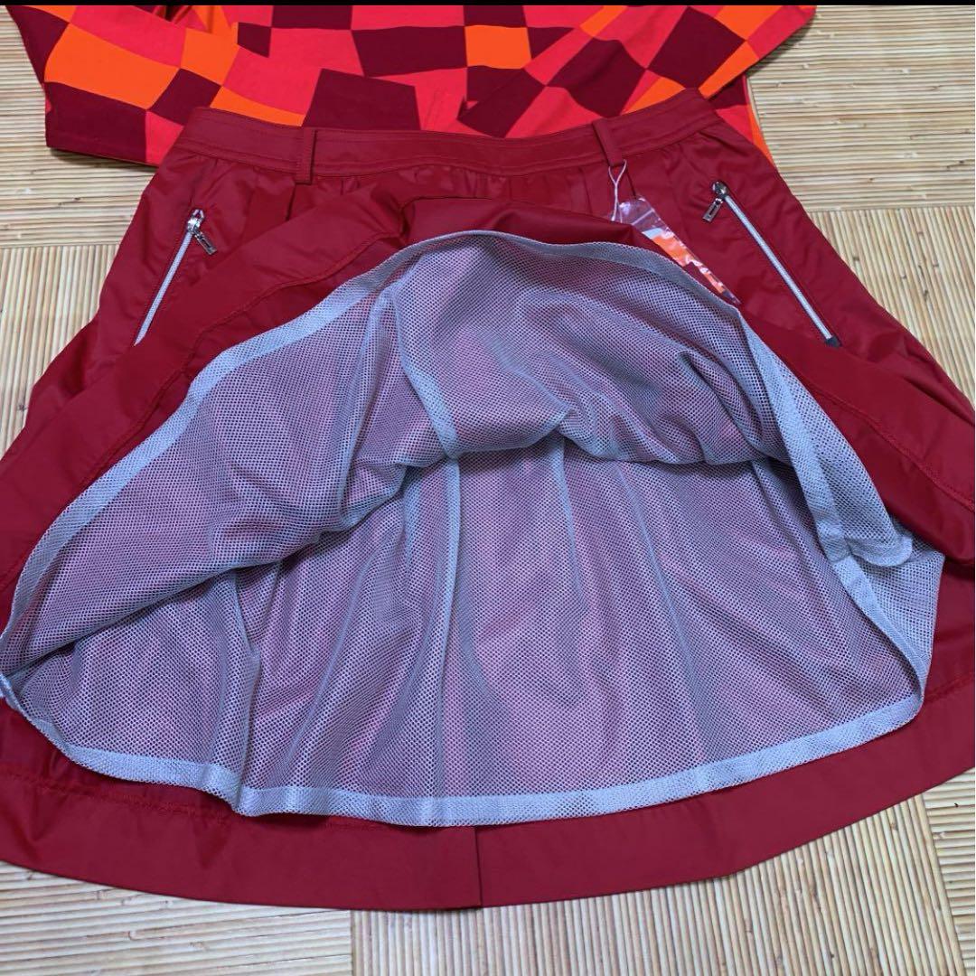 新品38 ランバンLANVIN ハーフジップシャツ&HEAT NAVNスカート❣️