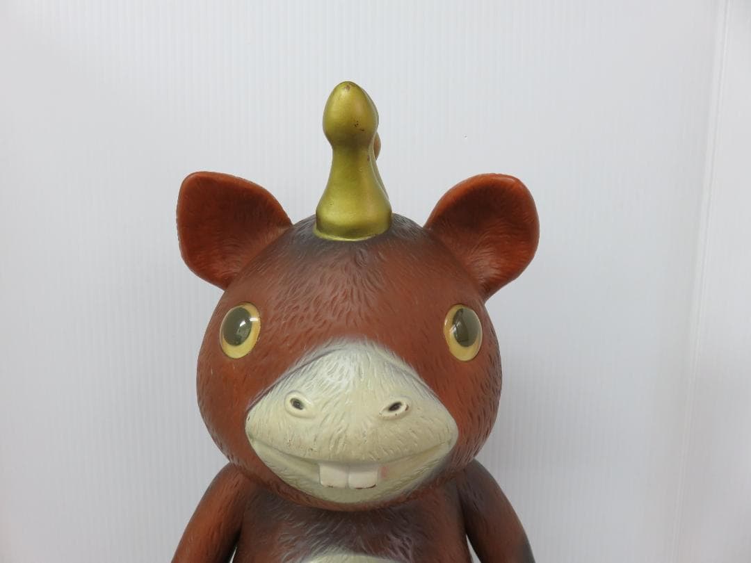 イヌクマ ジャイアント ブースカ 茶成型 クリーム 金冠 約40cm