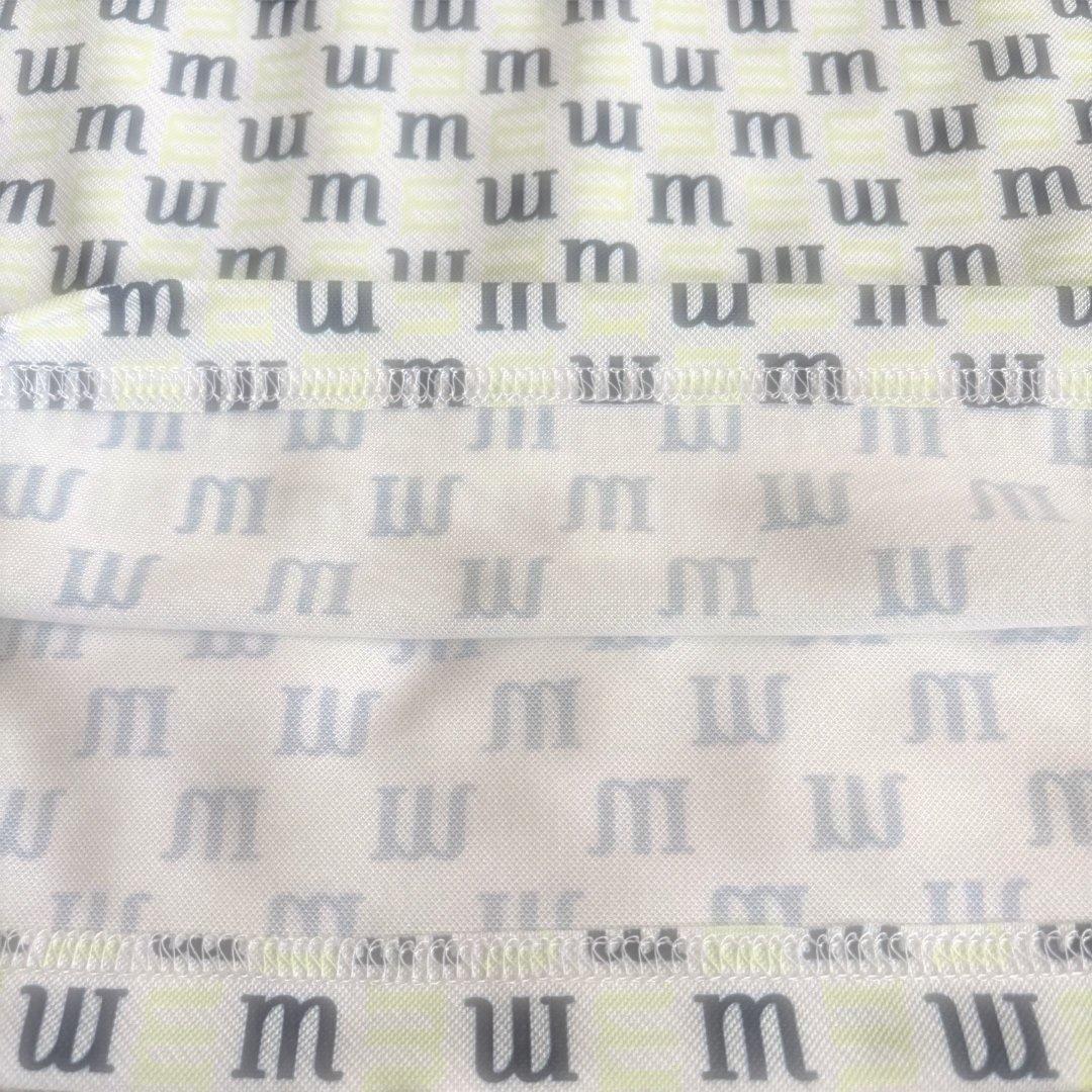 新品　マンシング 冷感速乾ストレッチ 長袖シャツ　LL 白地✖️紺緑 送料込み