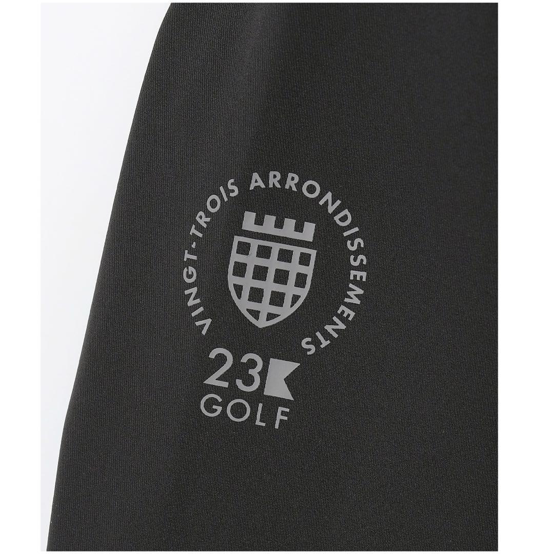 23区GOLF メンズ ライトフーデットブルゾン 防風 防寒 ブラック L