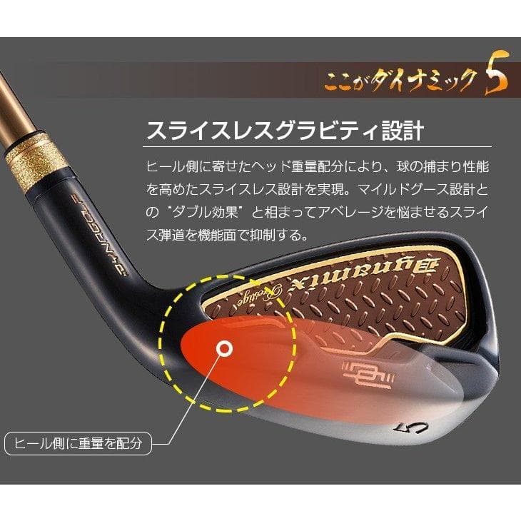 【新品】簡単　扱いやすい　ダイナミクスプレステージアイアン6本セット　カーボン
