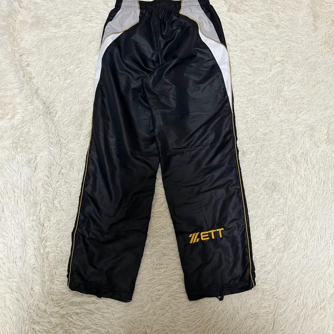 人気　ZETT　ゼット　セットアップ　ナイロン　バックプリント　野球　S
