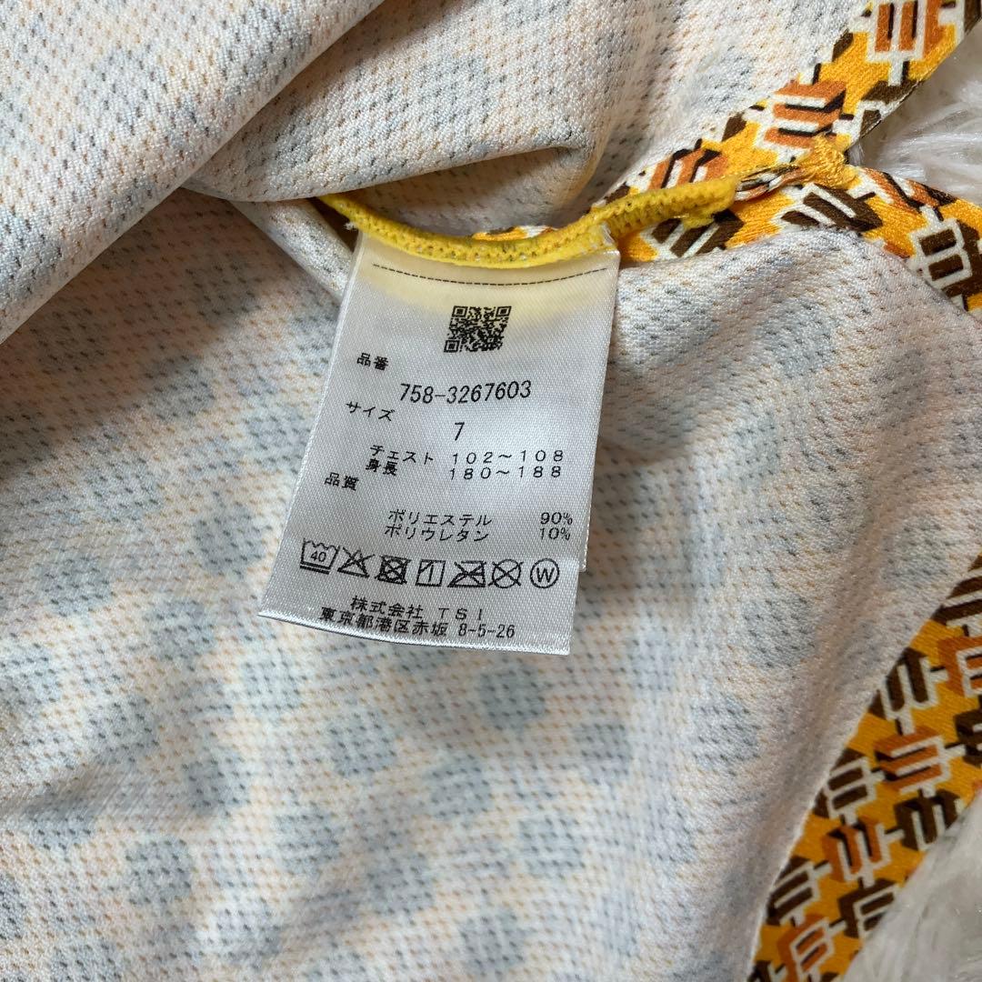 極美品 希少サイズ マスターバニー ゴルフウェア半袖 モックネック 3XL