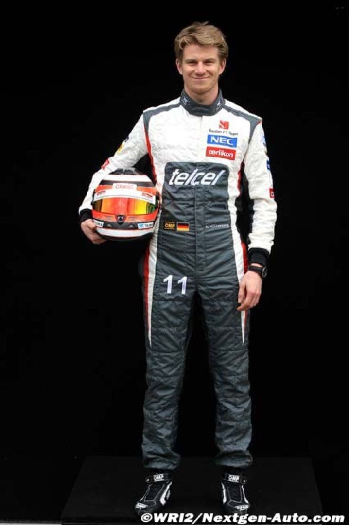 （1点物）F1 ザウバー ニコヒュルケンベルグ直筆サイン入り1:43