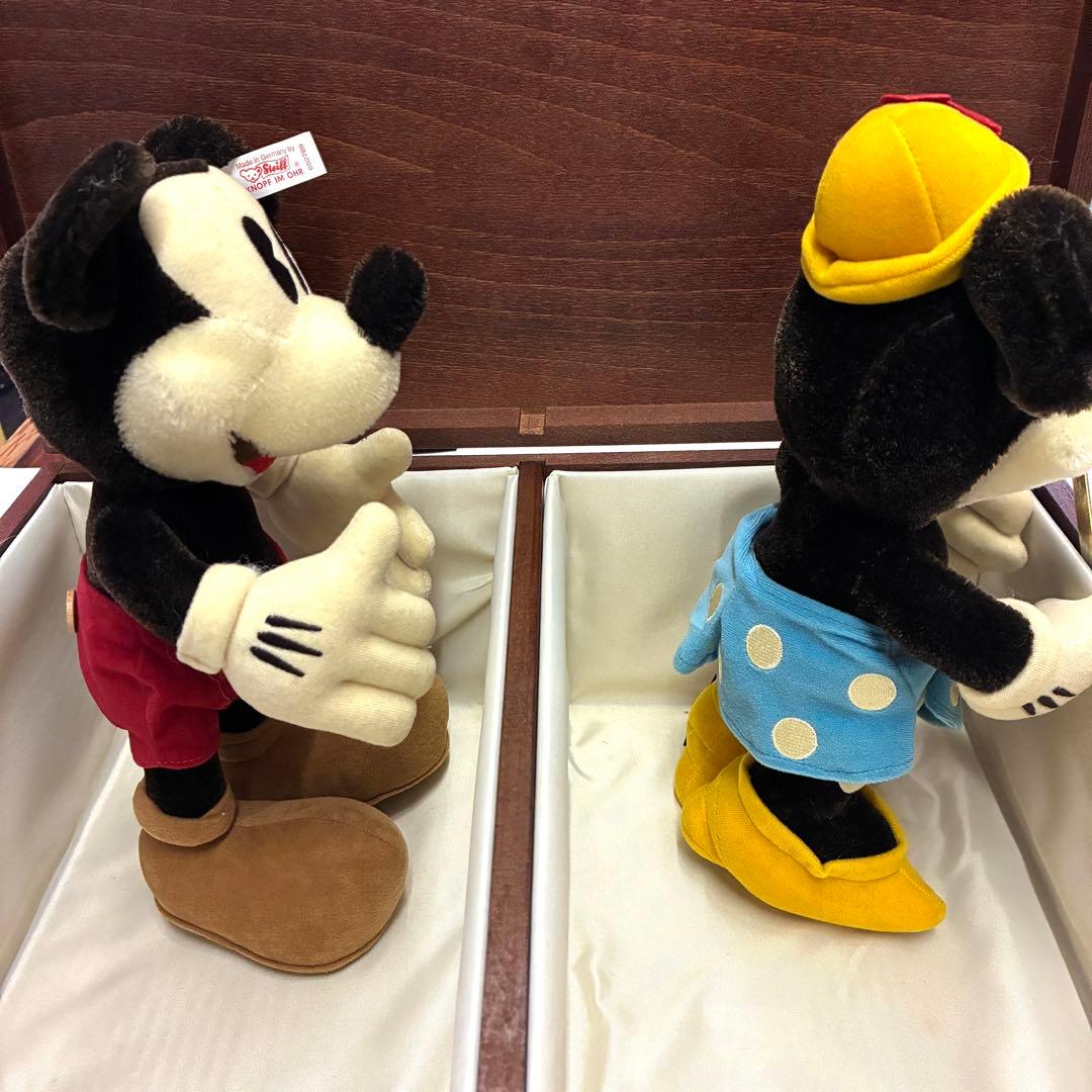 シュタイフ　Steiff 　ディズニー　ミッキーミニー　ドール　70周年　限定