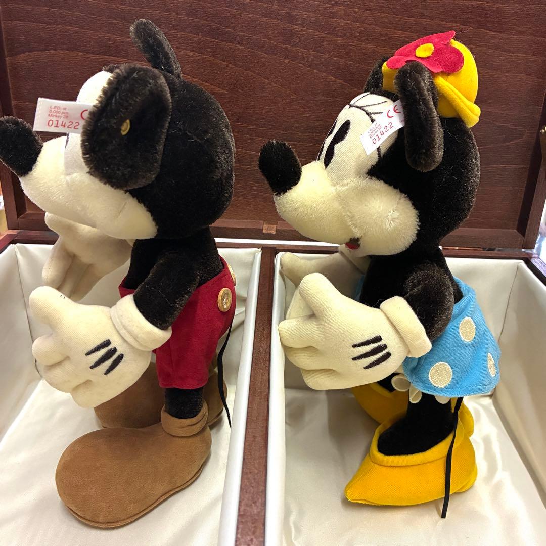 シュタイフ　Steiff 　ディズニー　ミッキーミニー　ドール　70周年　限定
