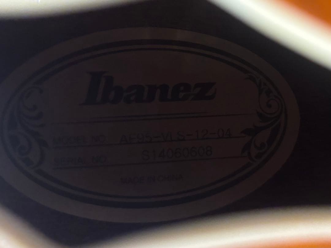 Ibanez AF95-VSL-12-04　フルアコ　アイバニーズ　ケース付き