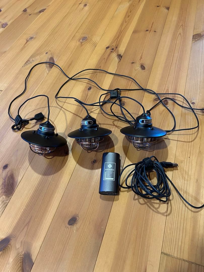 BAREBONES エジソンストリングライト　ポータブルチャージャーセット