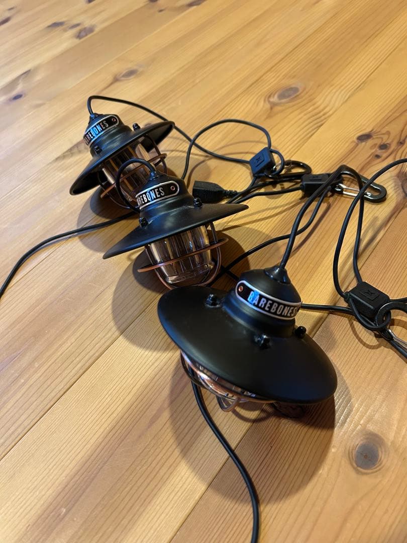 BAREBONES エジソンストリングライト　ポータブルチャージャーセット