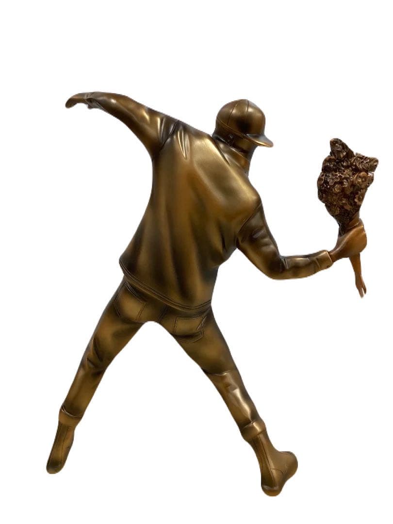 美品　ブロンズ製　FLOWER BOMBER BRONZE STATUE #2