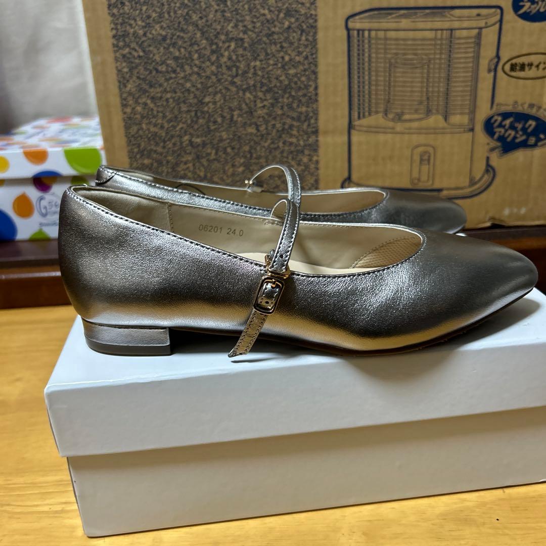 24cm リフレクト 至福の履き心地 やみつきフラットパンプス