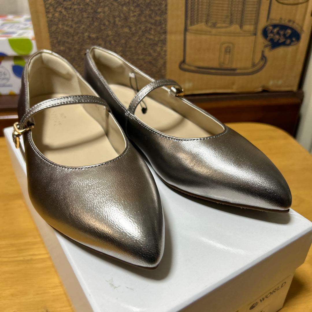 24cm リフレクト 至福の履き心地 やみつきフラットパンプス