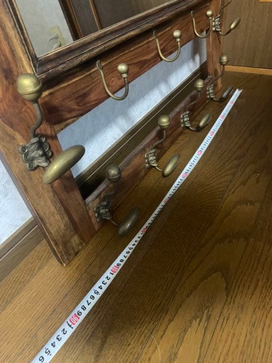 ウォールラック　ミラー付き　フランス製