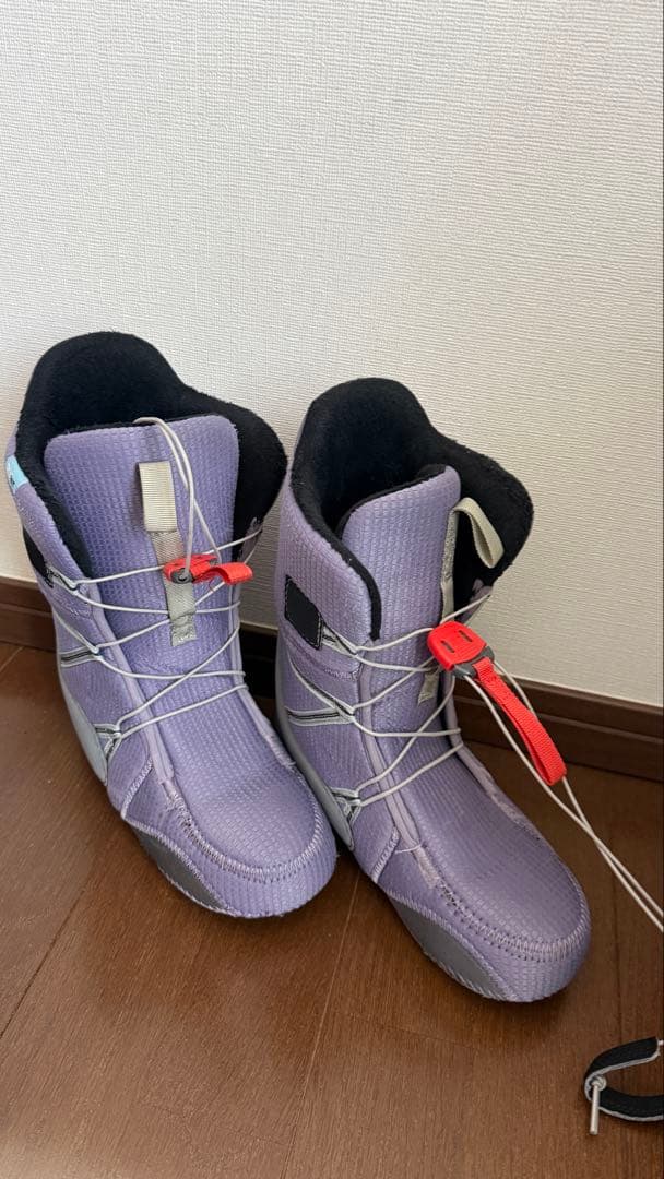 Burton ボアブーツ 紫 レディース