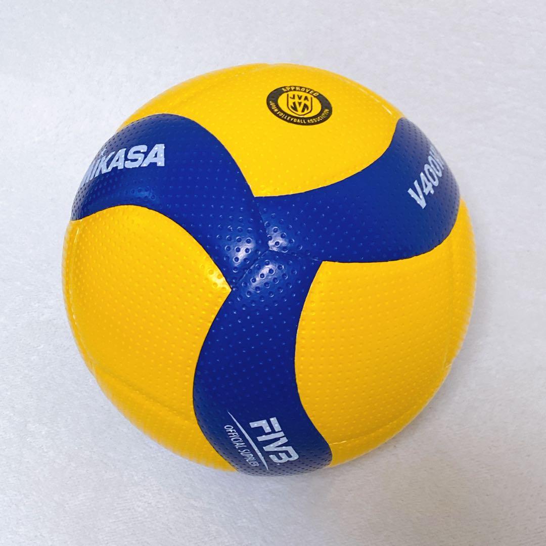 極美品　MIKASA ミカサ　バレーボール　4号球　V400W　検定球　公式球