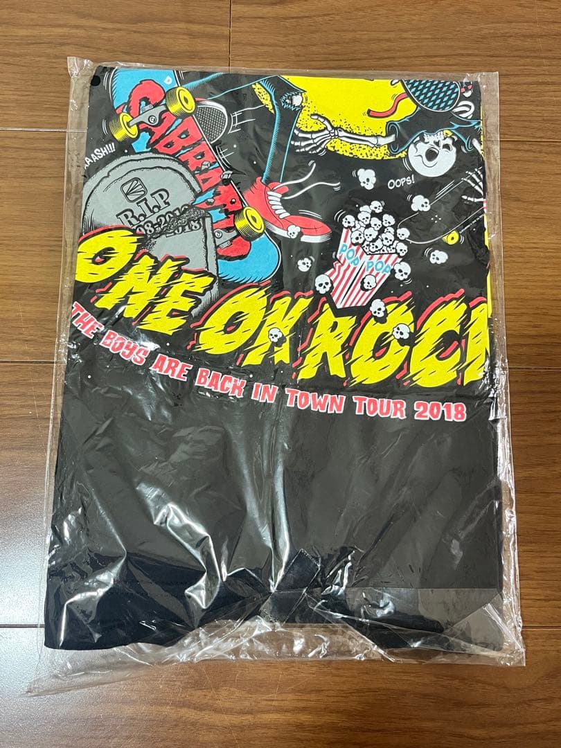 未開封 エルレ×ワンオク Tシャツ 黒 M タオル 黒 2018 バラ売り可