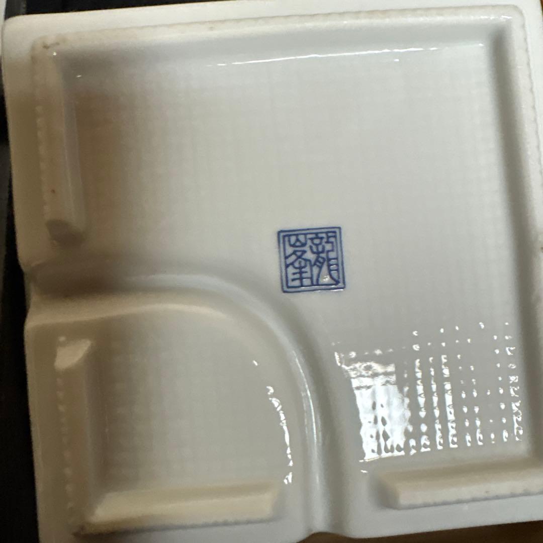 S*a様 漆器 松花堂弁当 仕切り 食器付き 溜塗 木製　5箱　未使用