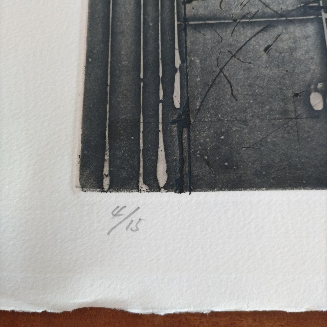 版画 difference a identity Ⅳ サイン入 作者不明 ´88