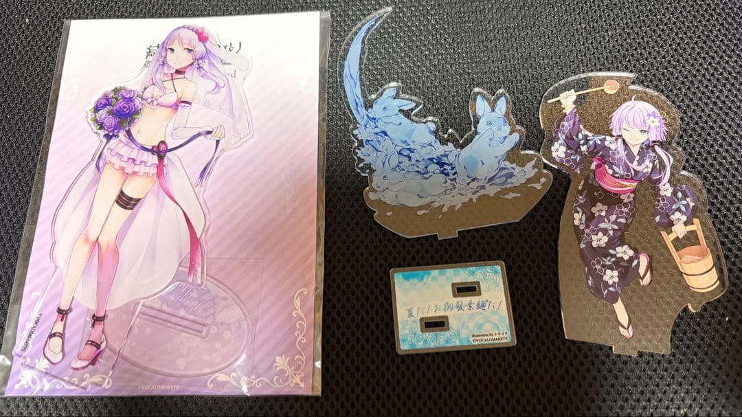結月ゆかり　グッズセット　アクリルスタンド　ボイスロイド　ボーカロイド