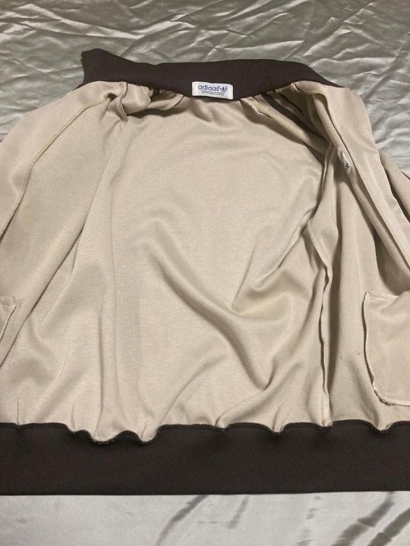 アディダス　ジャージ　ベージュ　ブラウン　西ドイツ時代　ビッグサイズ　実寸　XL