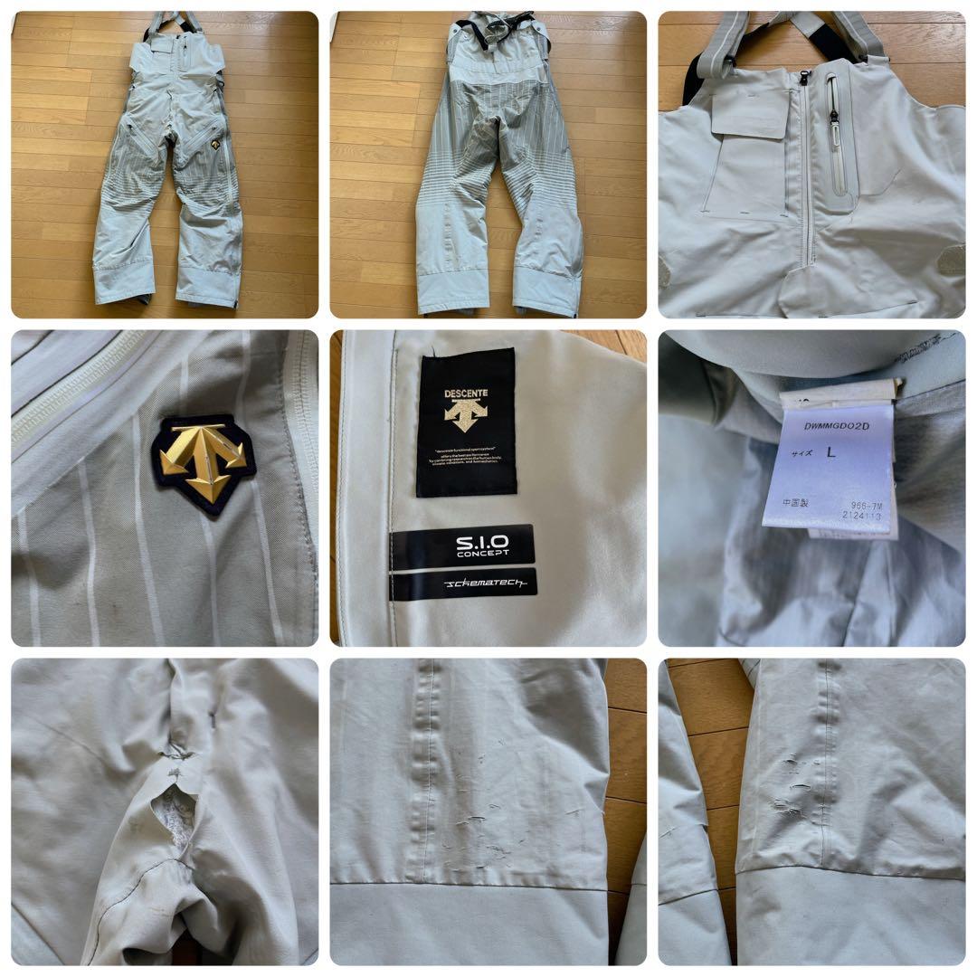 デサント DESCENTE スキーウェア 上下セット デモチーム中古サイズL