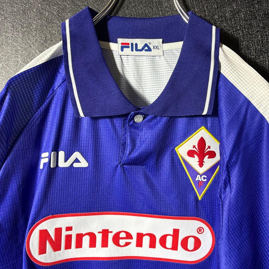 【★フィオレンティーナ】 古着 FILA サッカー レトロユニフォーム ★任天堂