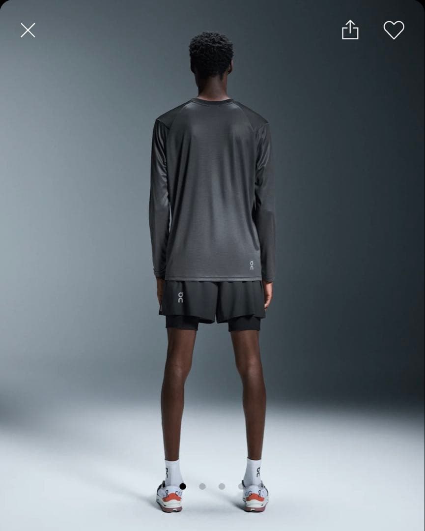 On Pace Shorts オン ペース ショーツ(Iron) メンズ XS