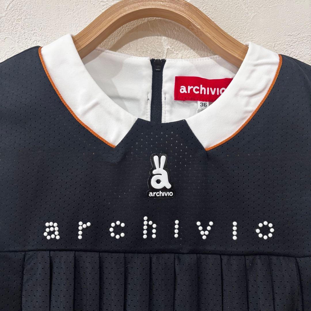 新品【archivio】アルチビオ ゴルフ　ノースリーブ　撥水　プルオーバー　S