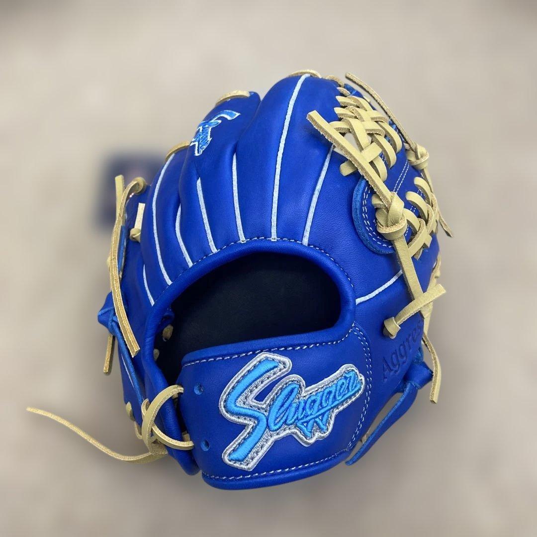 限定　久保田スラッガー KSN-J7 少年軟式グローブ 右投げ用 青