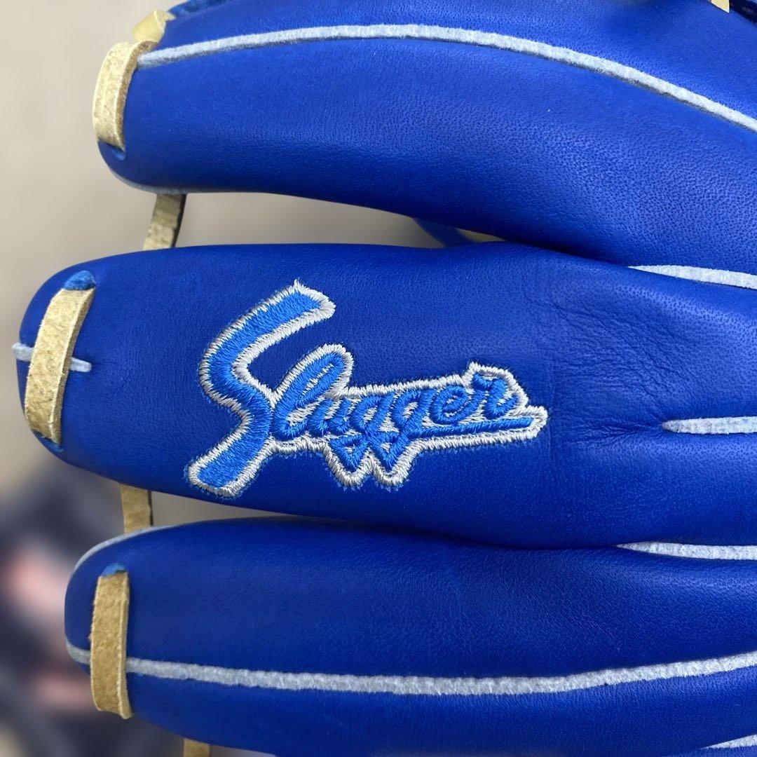 限定　久保田スラッガー KSN-J7 少年軟式グローブ 右投げ用 青