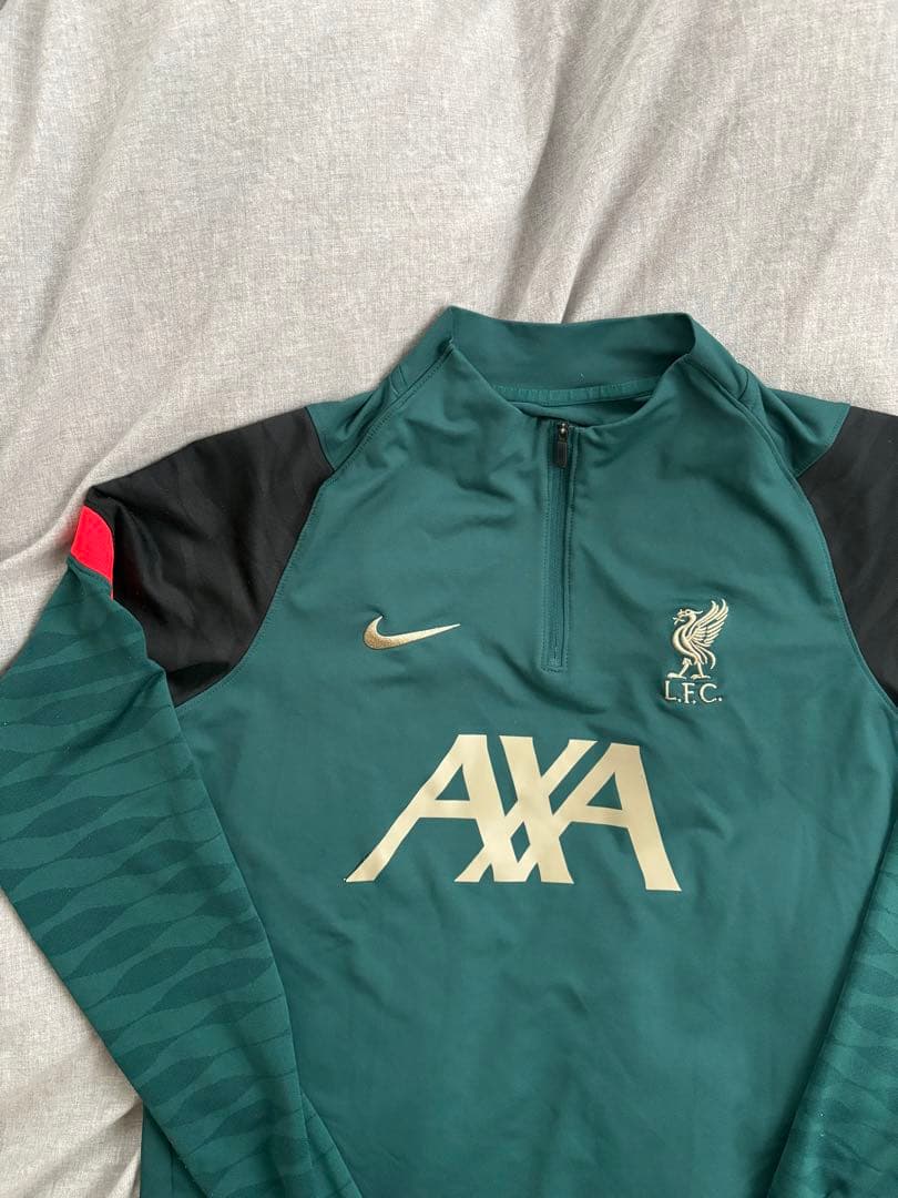 Nike リバプールFC ハーフジップ ジャージ ダークグリーン