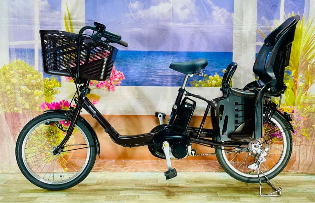 パナソニックギュット⭐️12AH！子供乗せ電動アシスト自転車Y2361