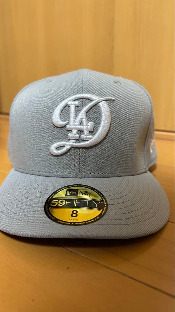 シティコネクト　ニューエラ 59FIFTY ドジャース サイズ8 グレー