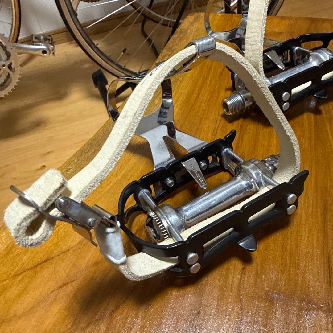CAMPAGNOLO カンパ　フラットペダル 50thトゥクリップ付き