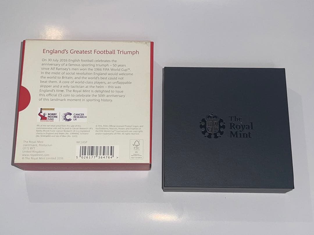 超レア! Englandワールドカップ優勝50周年記念£5