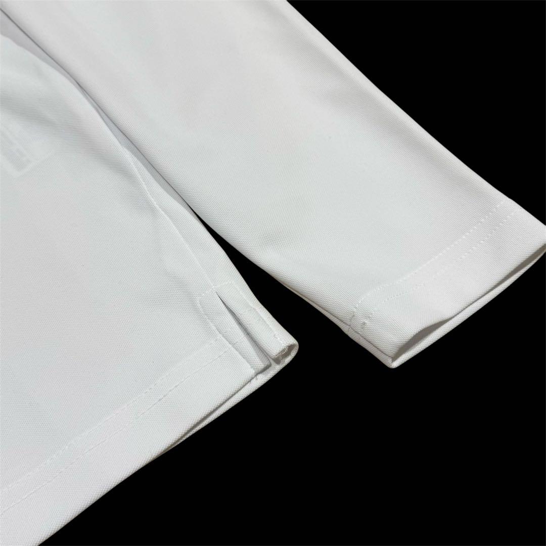 【50%オフ】定価1.9万円　WAAC ホワイト 長袖ポロシャツ　メンズ