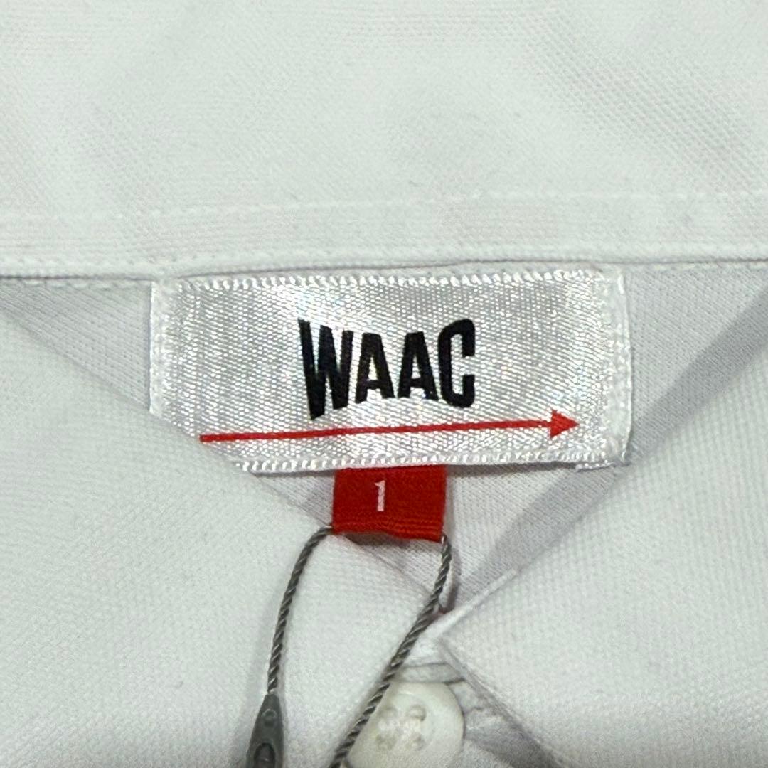 【50%オフ】定価1.9万円　WAAC ホワイト 長袖ポロシャツ　メンズ