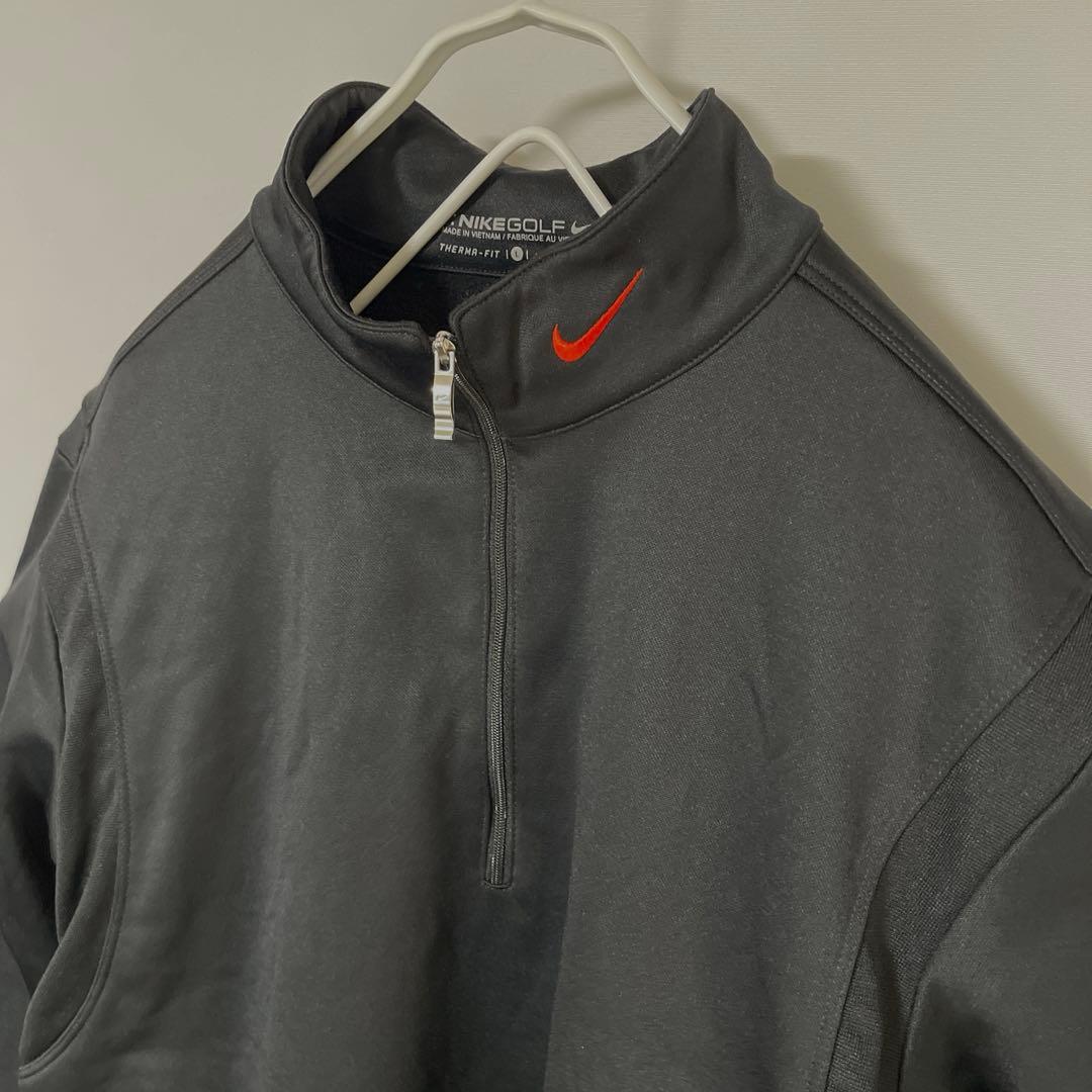 NIKE GOLF ナイキゴルフ ハーフジップ プルオーバー ジャージ L 刺繍