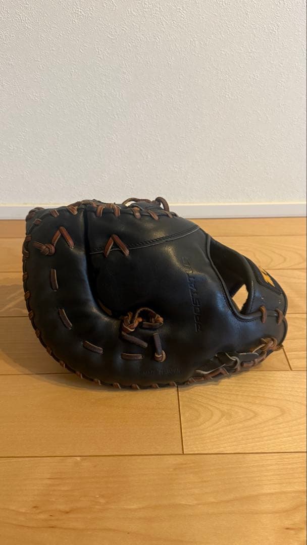 【美品・即発送】ZETT 硬式用　ゼットファーストミット　黒