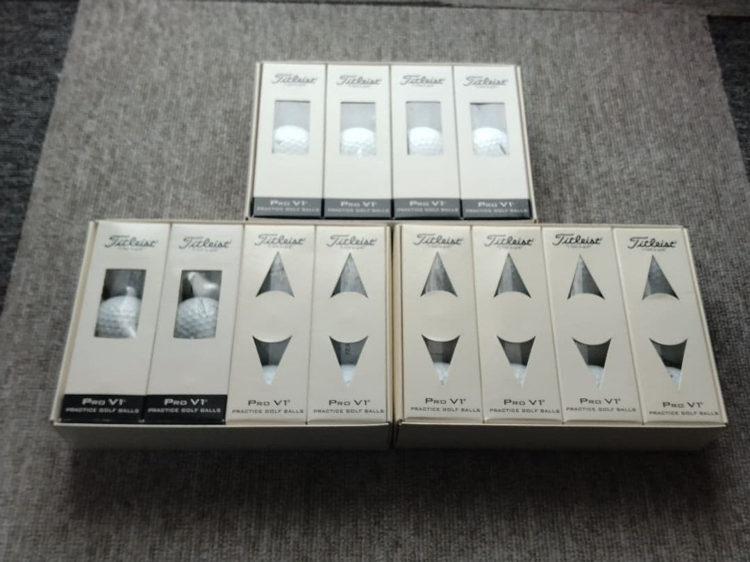 Titleist Pro V1 練習用ゴルフボール 1ダース3パック 2種類あり