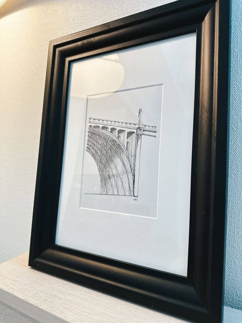 絵画　モダンアート　原画『響橋1941』