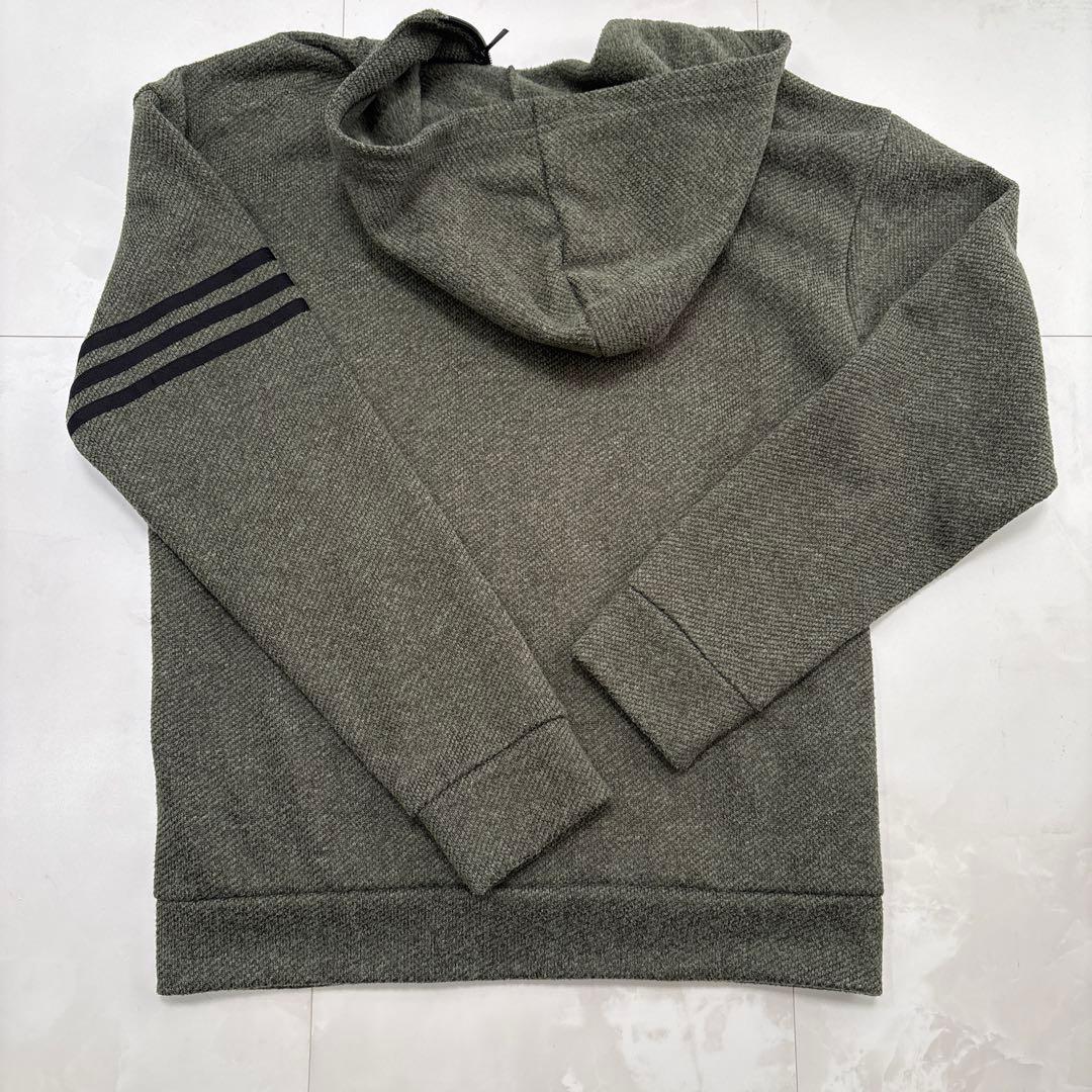 adidas裏起毛　上下　濃グリーン　メンズM