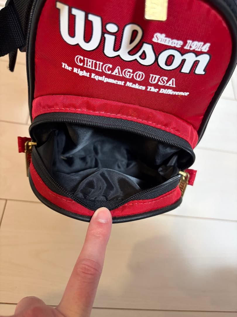 Wilson キャディバッグ 赤