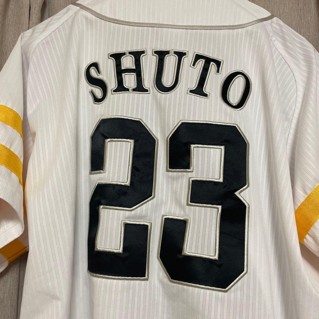 ソフトバンクホークス SHUTO 23 ユニフォーム L 周東