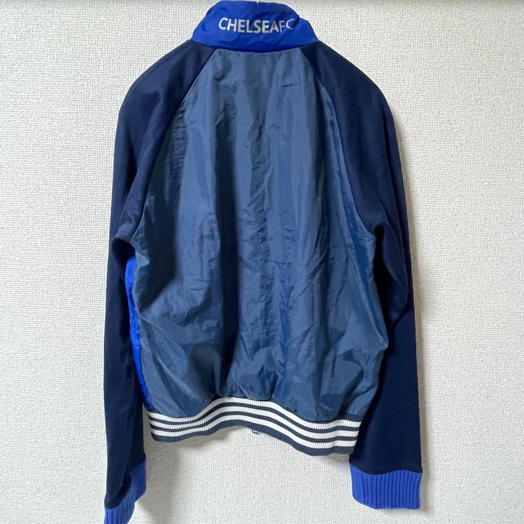 アディダス　チェルシーFC　トラックジャケット　バイカラー　切替　ナイロン　M
