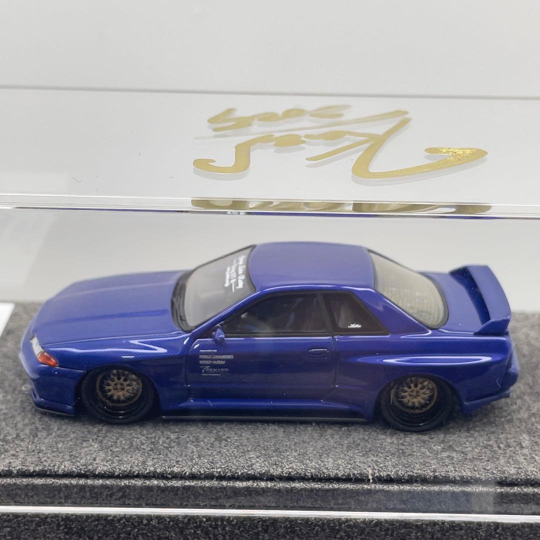 ミニカー ZONZO STUDIO 1/64 R32 BLUE CARBON