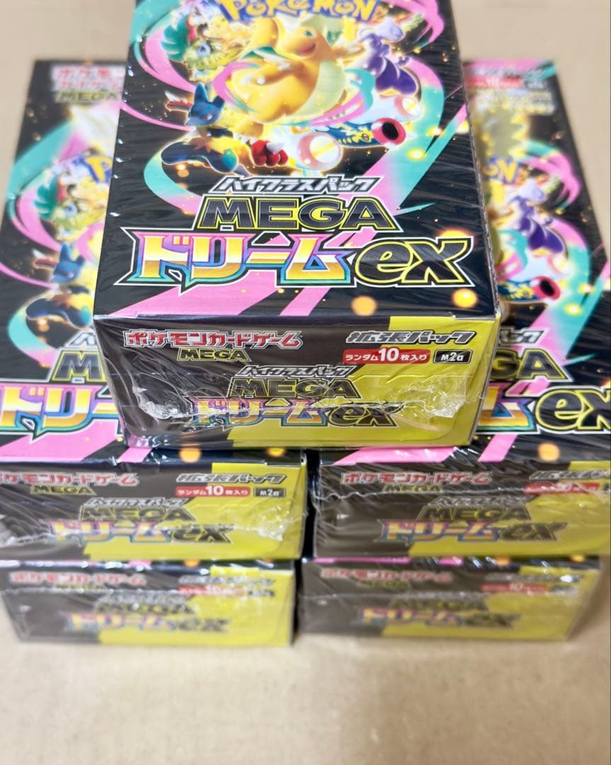 メガドリームex 5box ポケモンカードゲーム　　シュリンク付き