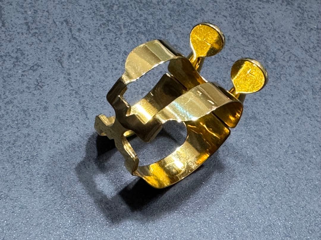 美品 ハリソン テナーサックス リガチャー 金メッキ HARRISON