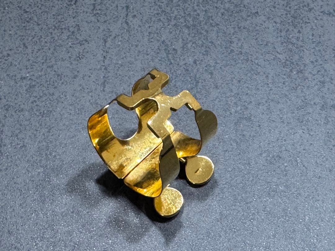 美品 ハリソン テナーサックス リガチャー 金メッキ HARRISON