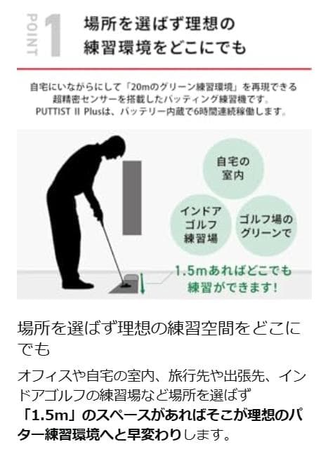 【美品】PUTTIST II (パッティスト2) Plus バッテリー内蔵モデル